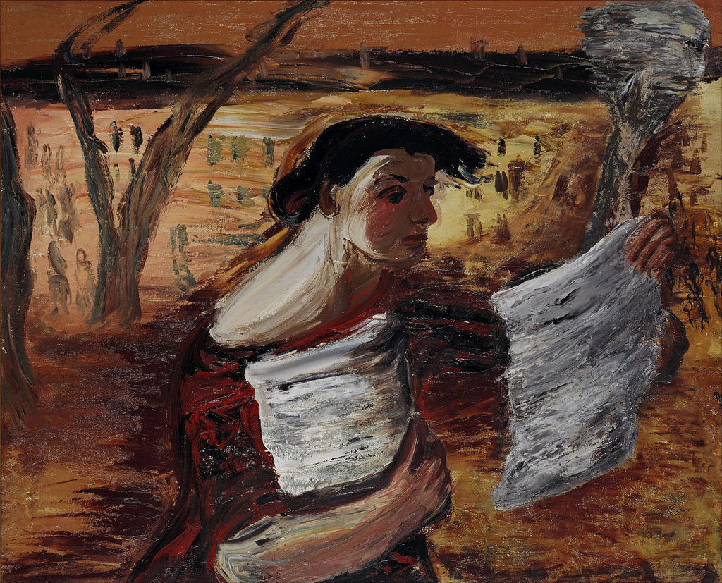Detail of Woman with Leaflets, 1933 by Alexander Davidovich Drevin