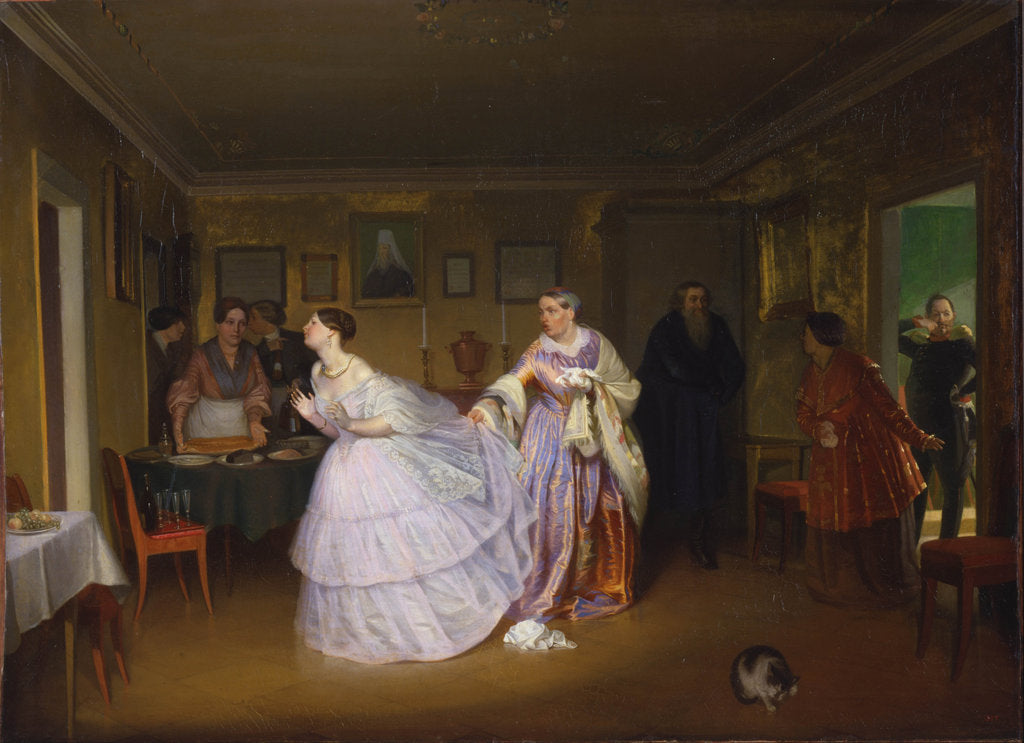 Detail of The Major Makes a Proposal, 1851 by Pavel Andreyevich Fedotov