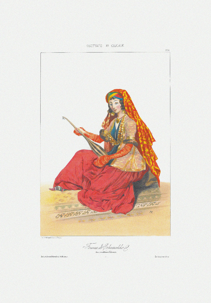 Detail of Woman of Shamakhy by Grigori Grigorievich Gagarin