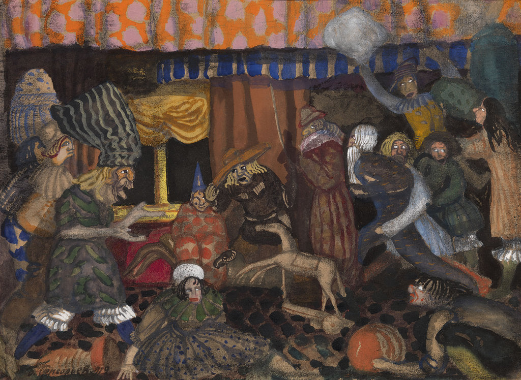Detail of Childrens Masquerade, 1912 by Boris Dmitryevich Grigoriev
