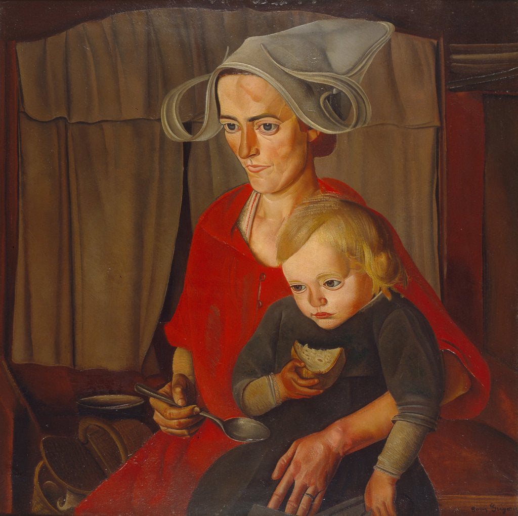 Detail of The Poverty, 1925 by Boris Dmitryevich Grigoriev