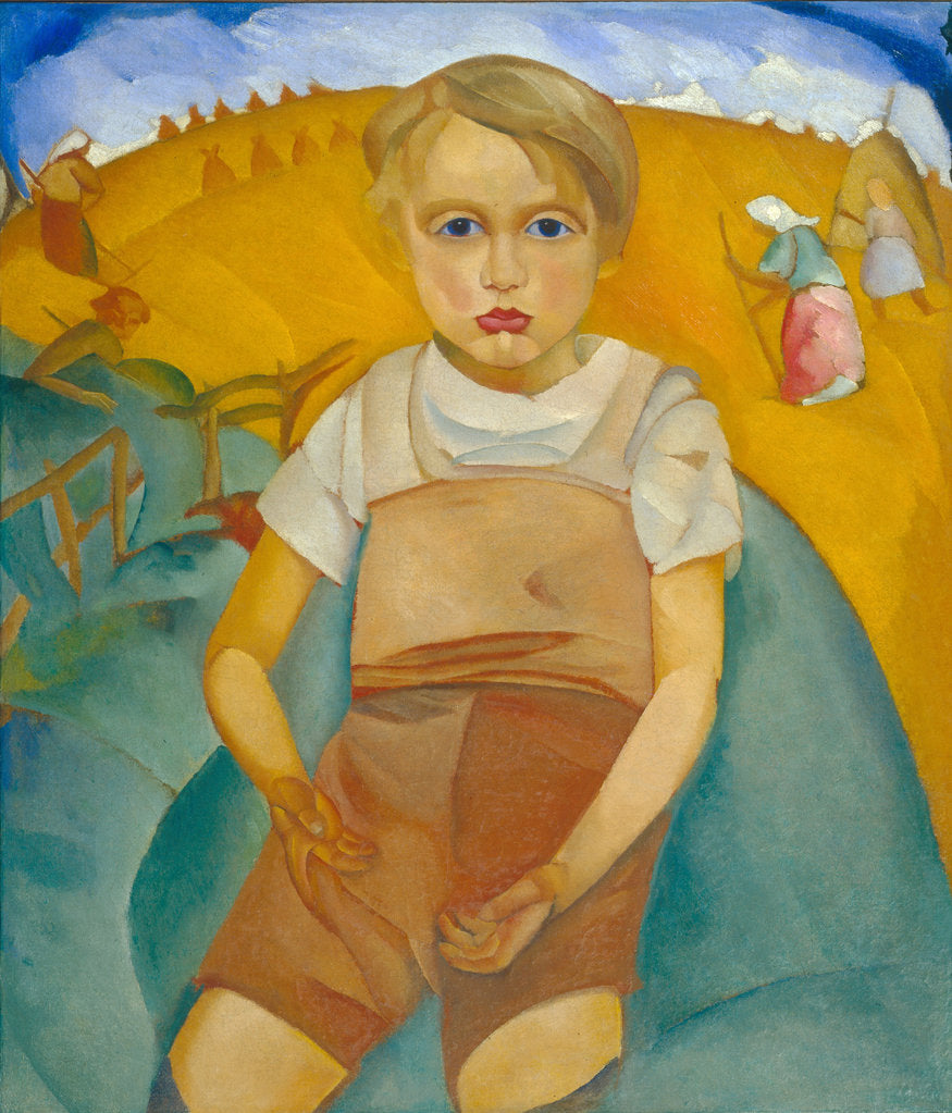 Detail of The worldling (Portrait of the son), 1920 by Boris Dmitryevich Grigoriev