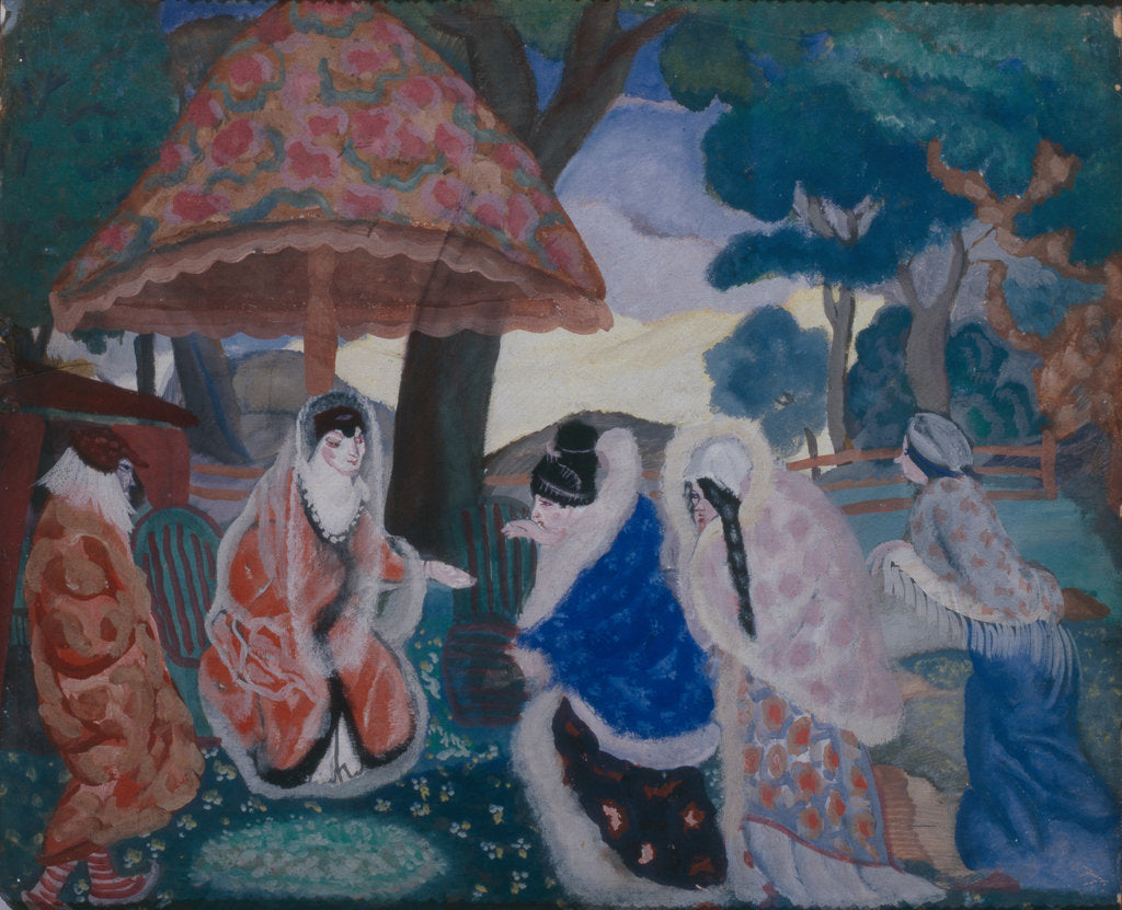 Detail of Greeting the Newlyweds, 1913 by Boris Dmitryevich Grigoriev