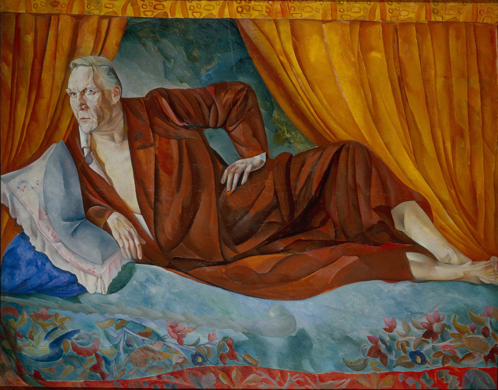 Detail of Portrait of the singer Fyodor I. Shalyapin, 1918 by Boris Dmitryevich Grigoriev