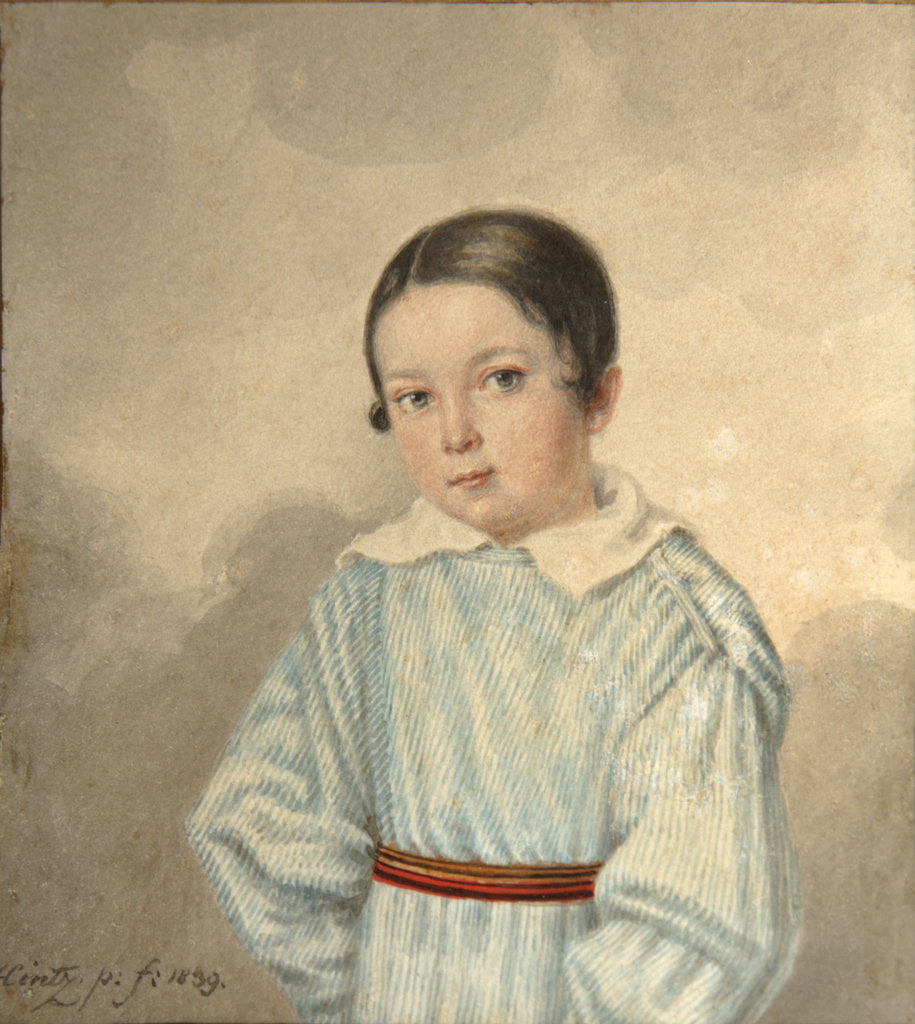 Detail of Portrait of N.M. Schwarz, 1839 by Andrei Joseph Hintz