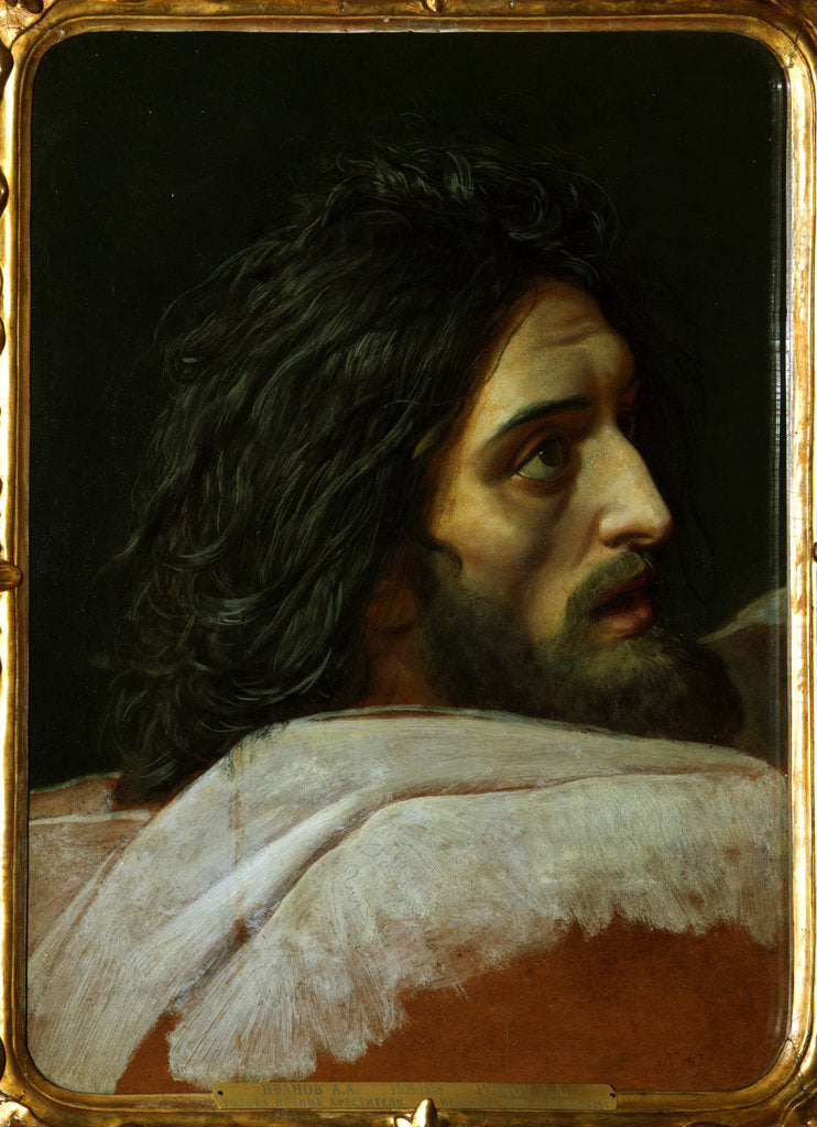 Detail of The Head of Saint John the Baptist, End 1830s by Alexander Andreyevich Ivanov