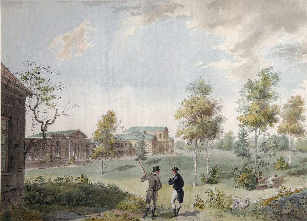 Detail of Main house of the Urban Estate of Count Alexei Kirillovich Razumovsky in Moscow, Early 1800s by Ivan Alexeyevich Ivanov