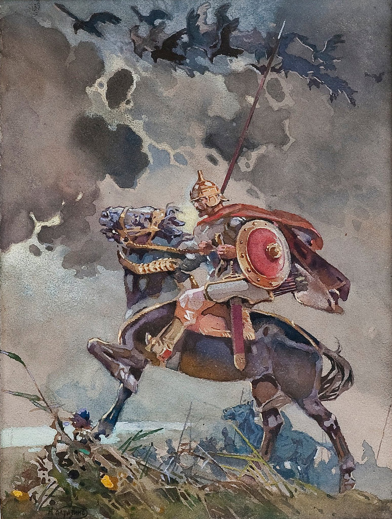 Detail of Horseman by Nikolai Nikolayevich Karasin