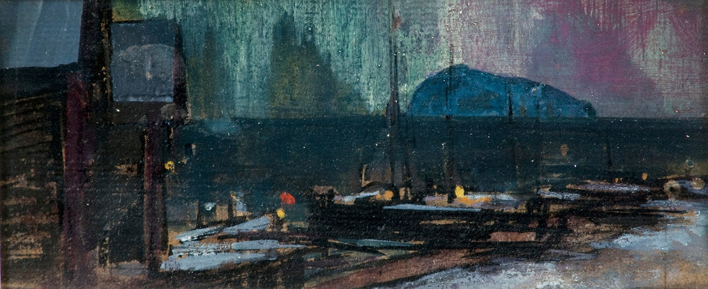 Detail of The northern lights in Norway, 1902 by Konstantin Alexeyevich Korovin