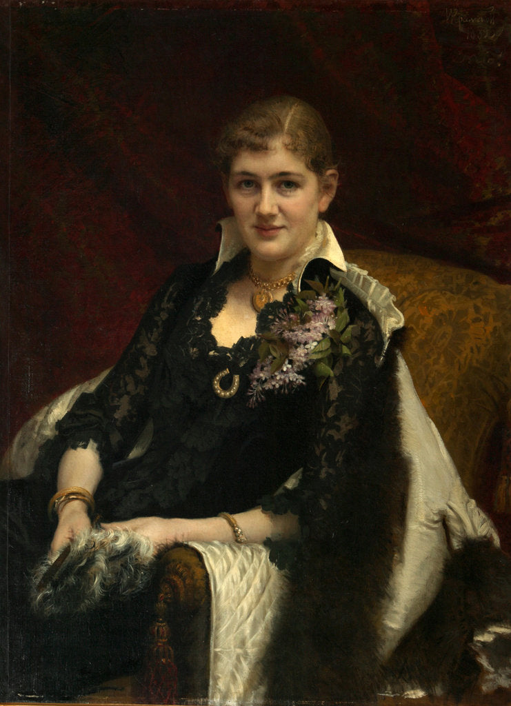 Detail of Portrait of Y.A. Voeykova, 1882 by Ivan Nikolayevich Kramskoi