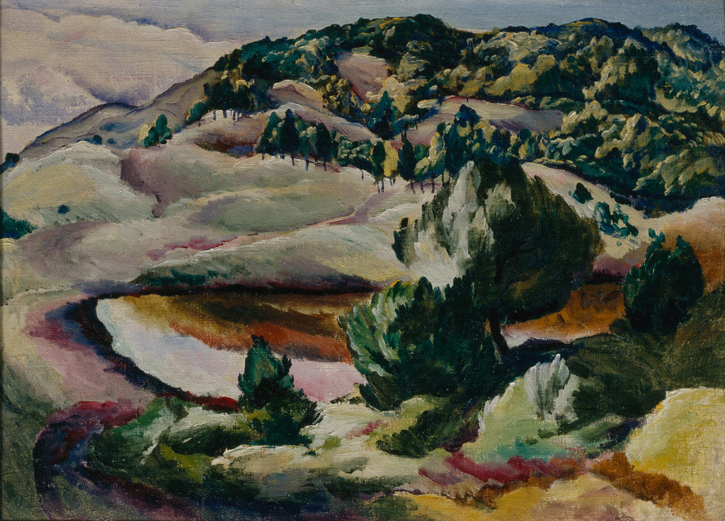 Detail of Korolkovskiye Dachas. Pond in the Hills, 1918 by Alexei Ilyich Kravchenko