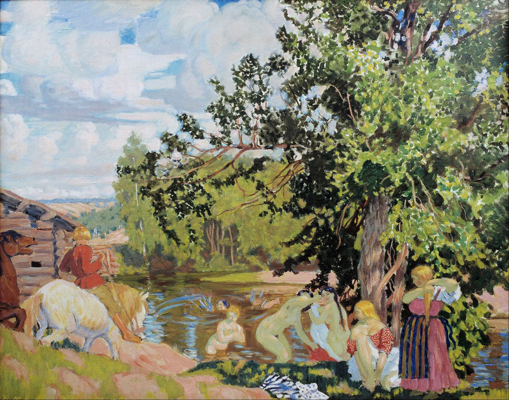 Detail of The Bath, 1910 by Boris Michaylovich Kustodiev