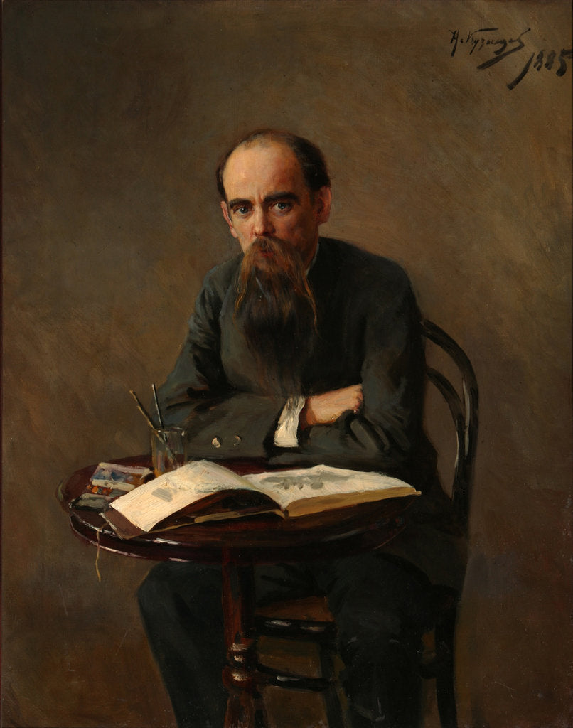 Detail of Portrait of the Painter Yefim Yefimovich Volkov, 1885 by Nikolai Dmitrievich Kuznetsov