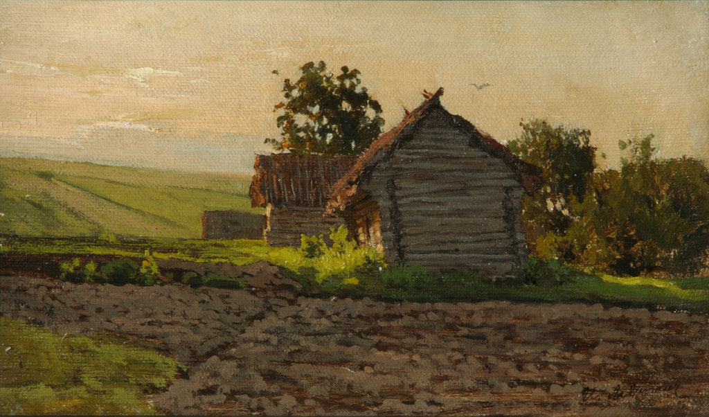 Detail of Slobodka, 1884 by Isaak Ilyich Levitan