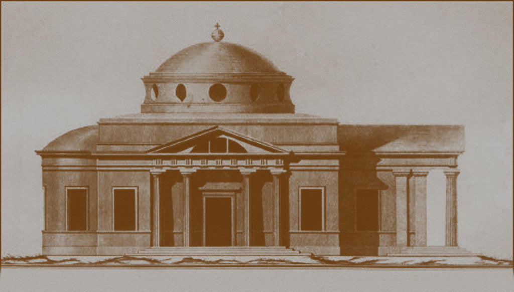Detail of Projest of the Cathedral of St Joseph in Mogilev, c. 1780 by Nikolai Alexandrovich Lvov