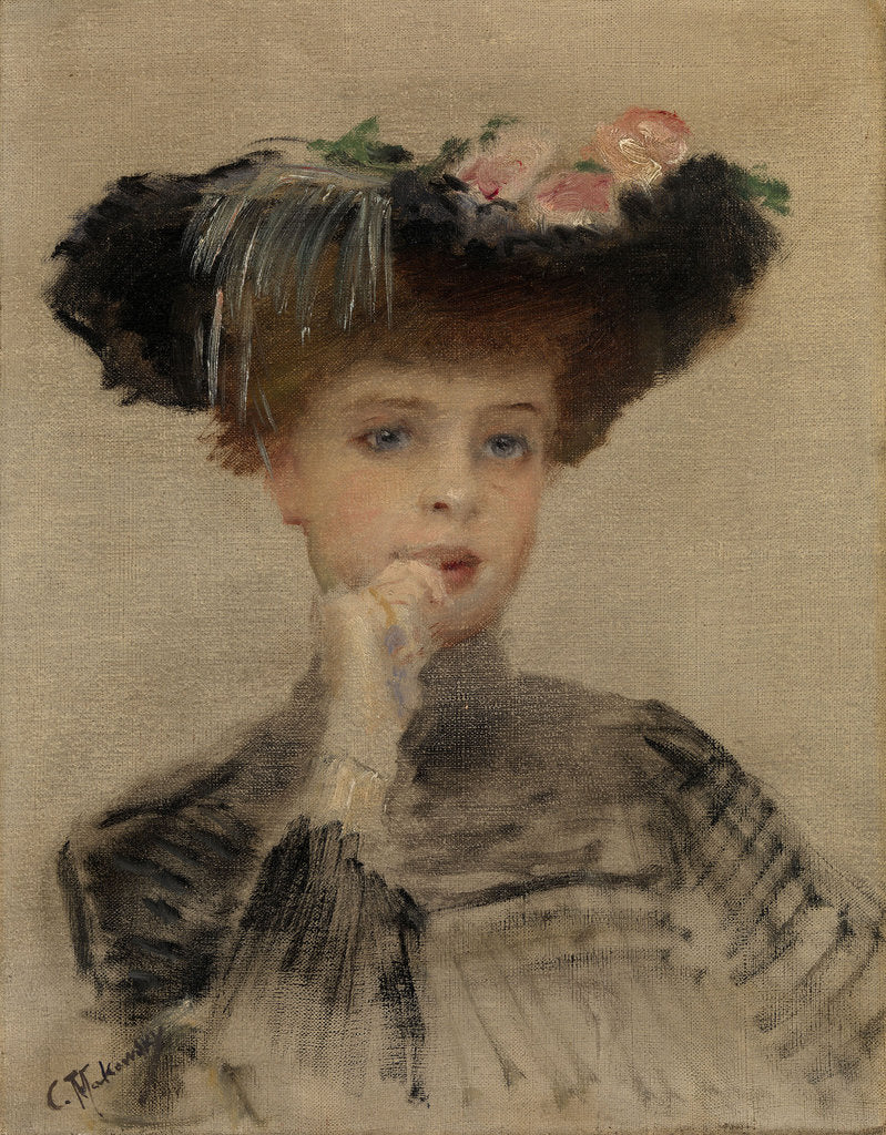 Detail of La Parisienne, 1902 by Konstantin Yegorovich Makovsky