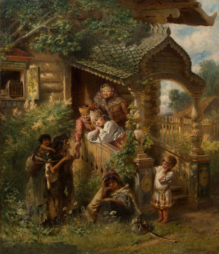 Detail of Fortune-telling, 1884 by Konstantin Yegorovich Makovsky