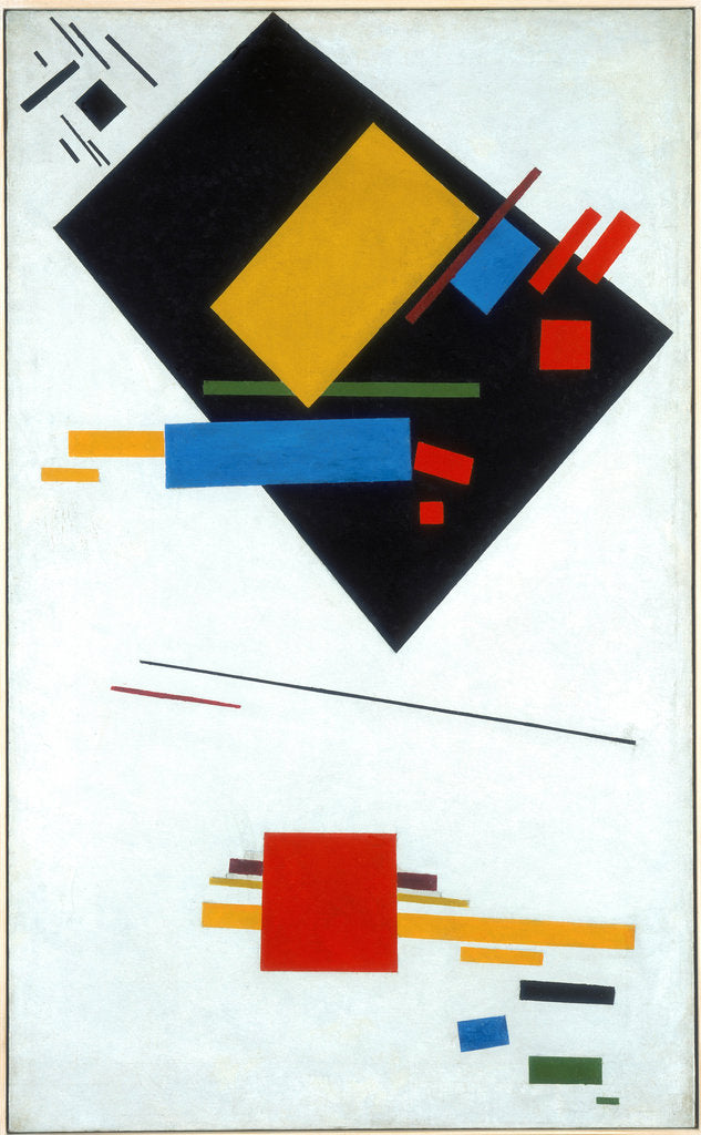 Detail of Suprematist painting (Black Trapezoid and Red Square), 1915 by Kasimir Severinovich Malevich