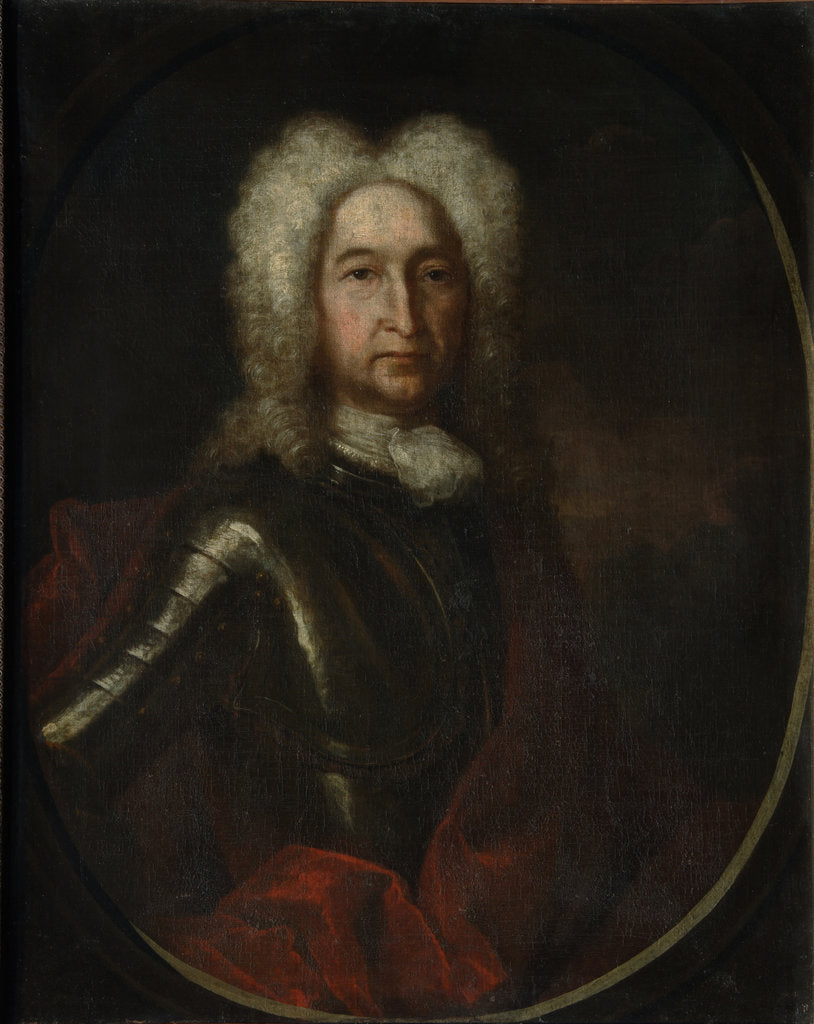 Detail of Portrait of Prince Ivan Alexeyevich Golitsyn, 1728 by Andrei Matveyevich Matveyev