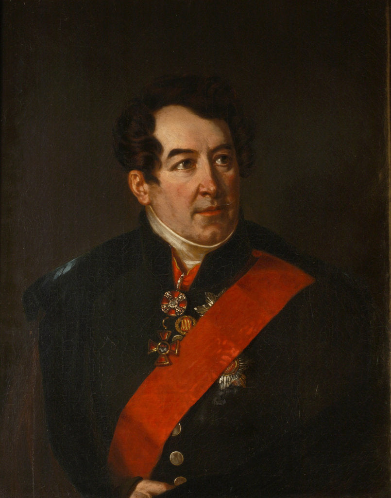 Detail of Portrait of the Poet Dmitri Osipovich Baranov, End 1820s by Benois Charles Mitoire