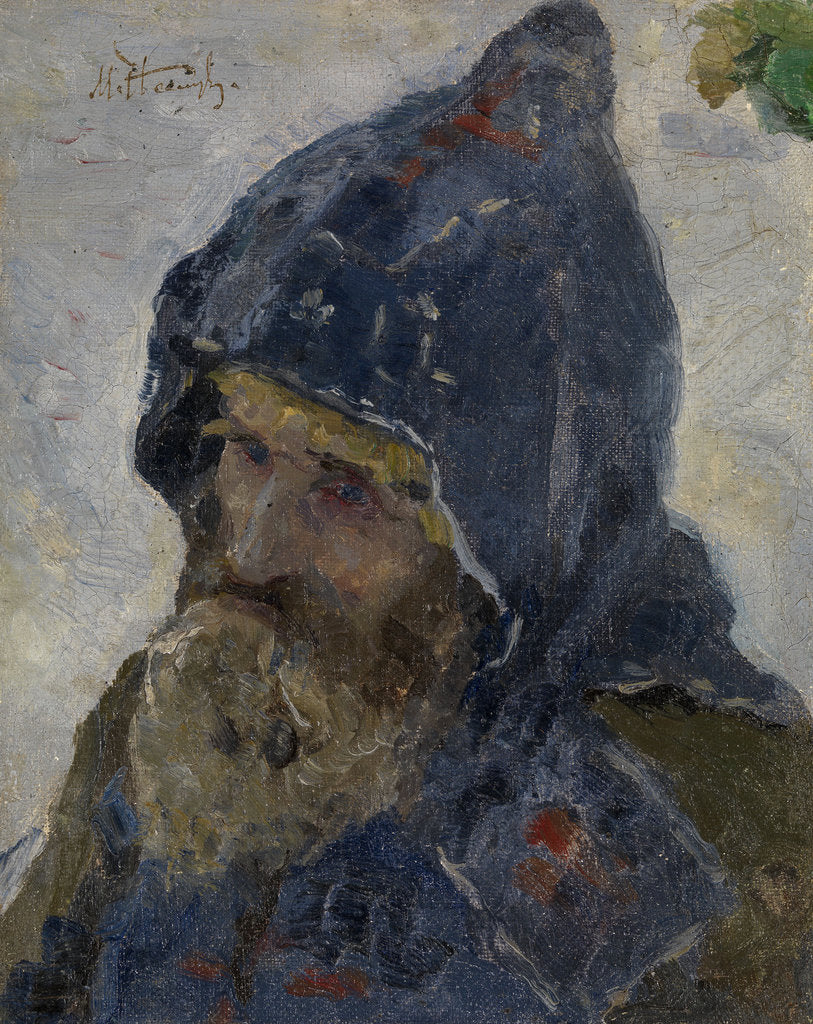 Detail of Saint Sergius of Radonezh by Mikhail Vasilyevich Nesterov
