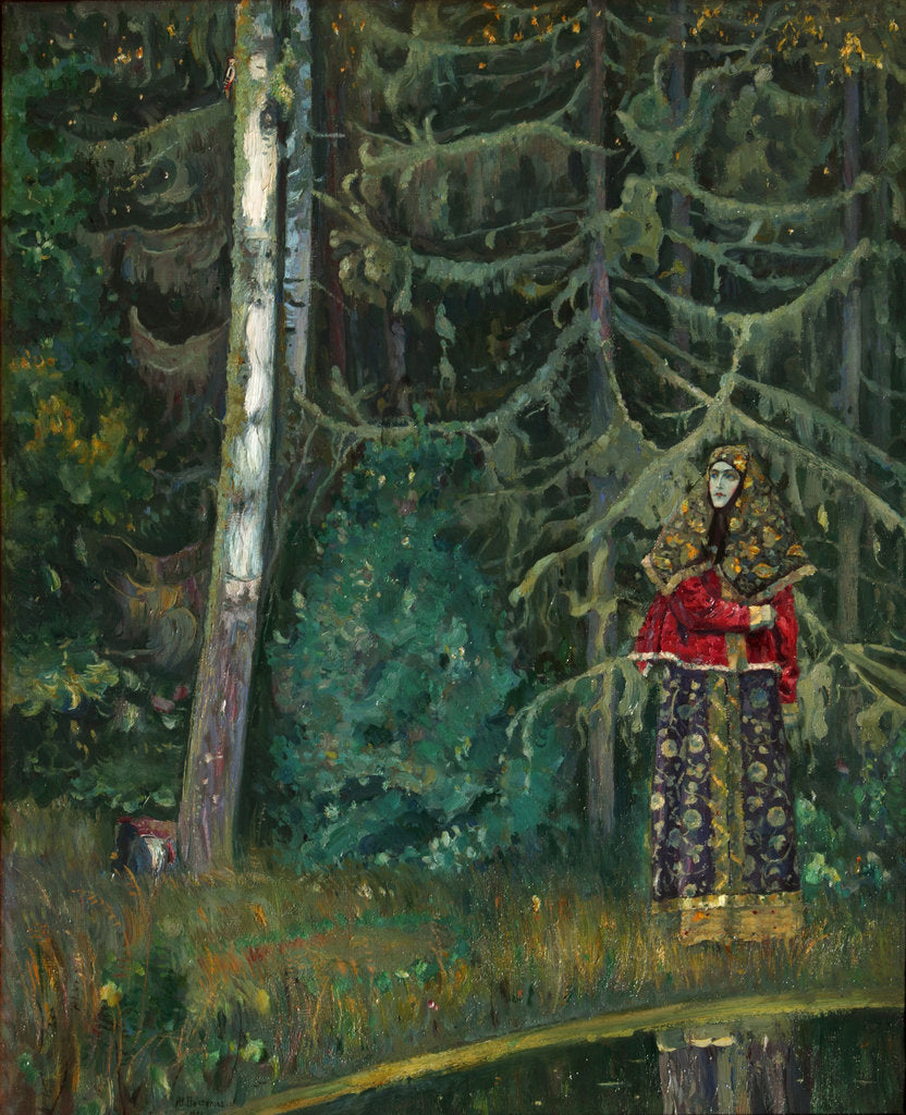 Detail of Fairy tale, 1921 by Mikhail Vasilyevich Nesterov