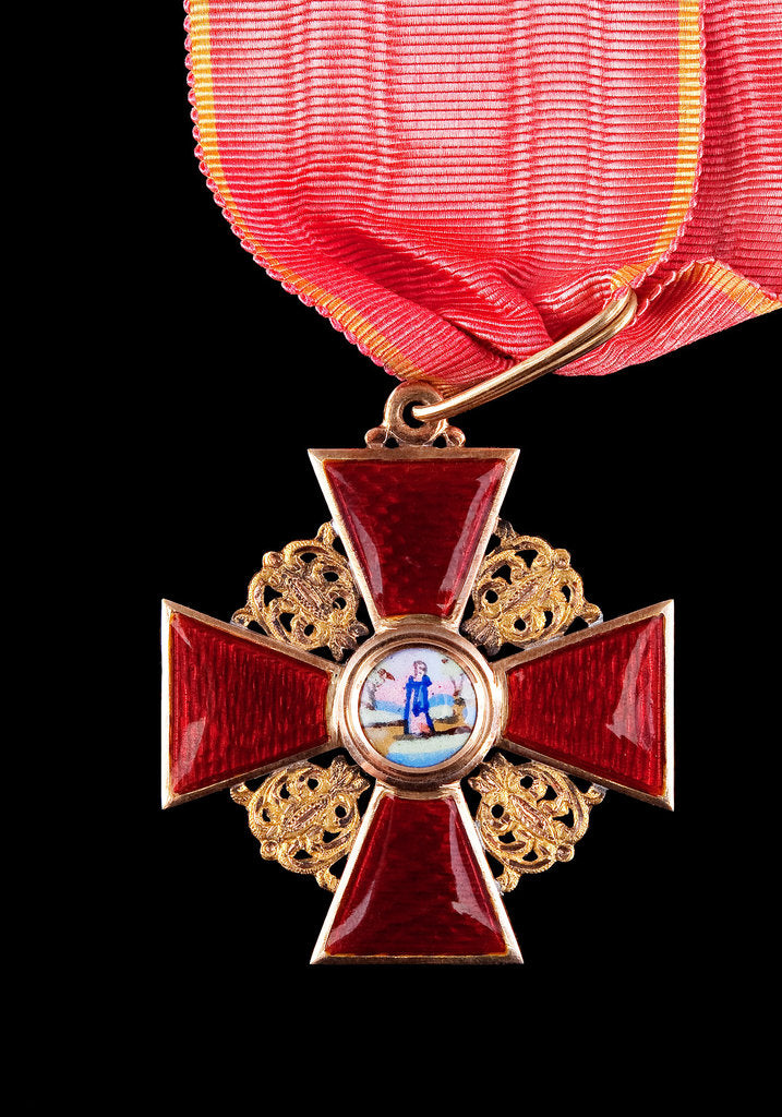 Detail of Order of St. Anne, Second Class, 1880s by decorations and medals Orders