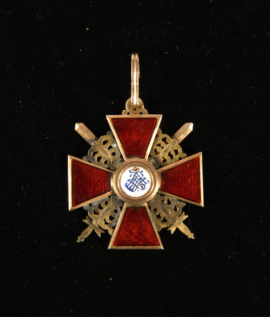 Detail of Badge of the Order of Saint Anna, Third Class, Late 18th cent by decorations and medals Orders