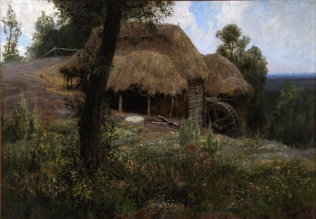 Detail of Old mill, 1893 by Vasili Dmitrievich Polenov