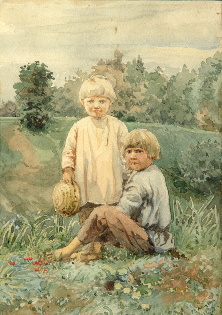 Detail of , 1882 by Elena Dmitryevna Polenova