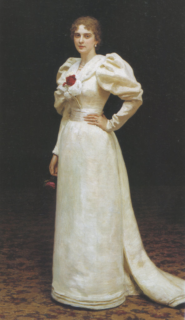 Detail of Portrait of Lyudmila Petrovna Steinheil, 1895 by Ilya Yefimovich Repin