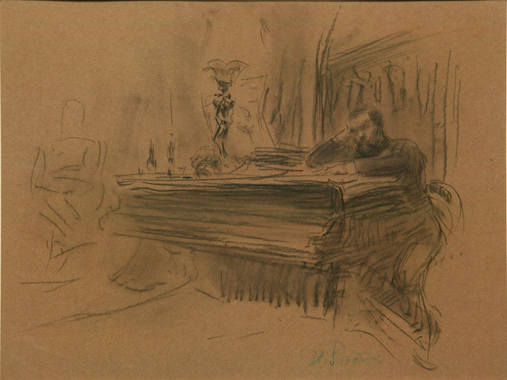 Detail of Portrait of the Composer Aleksey Fedorovich Kal, 1906 by Ilya Yefimovich Repin