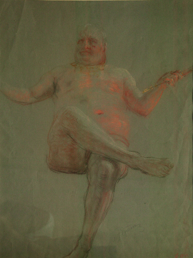 Detail of Study for Get Thee Hence, Satan!, 1890s by Ilya Yefimovich Repin