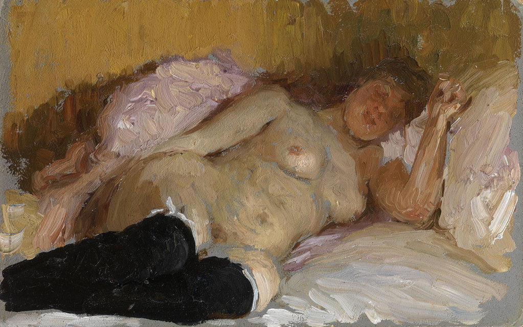 Detail of Natalia Nordman Sleeping, 1900s by Ilya Yefimovich Repin