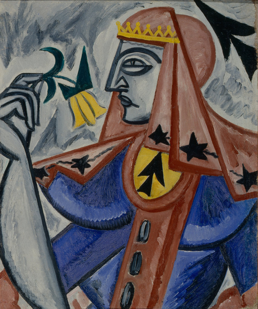 Detail of Queen of spades, 1913-1914 by Olga Vladimirovna Rozanova
