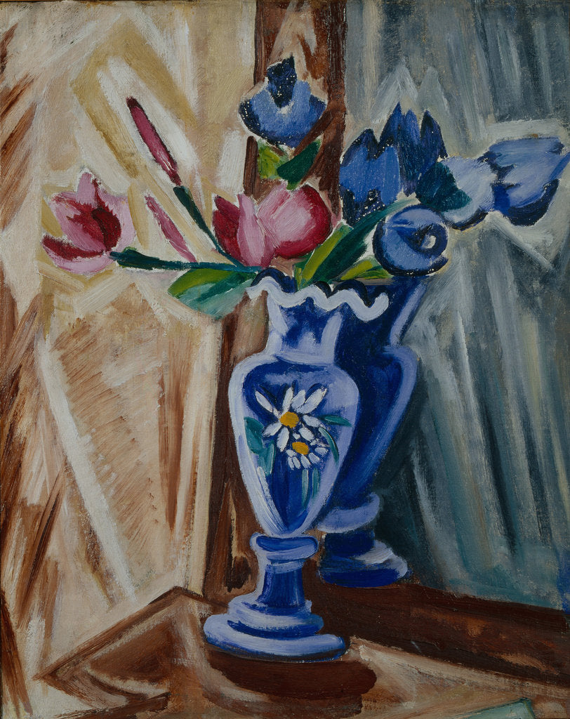 Detail of Blue Vase with Flowers, 1913 by Olga Vladimirovna Rozanova