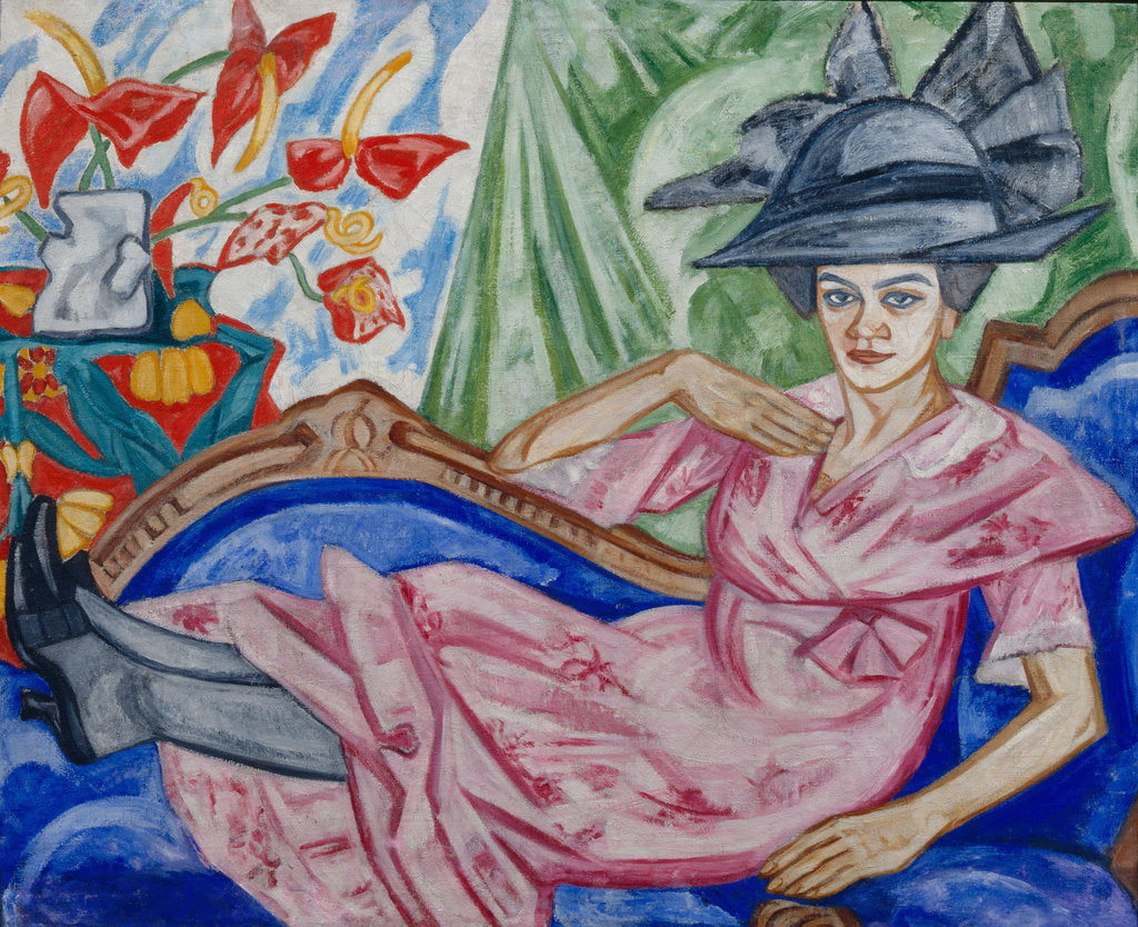 Detail of Portrait of the Artists Sister, 1912 by Olga Vladimirovna Rozanova
