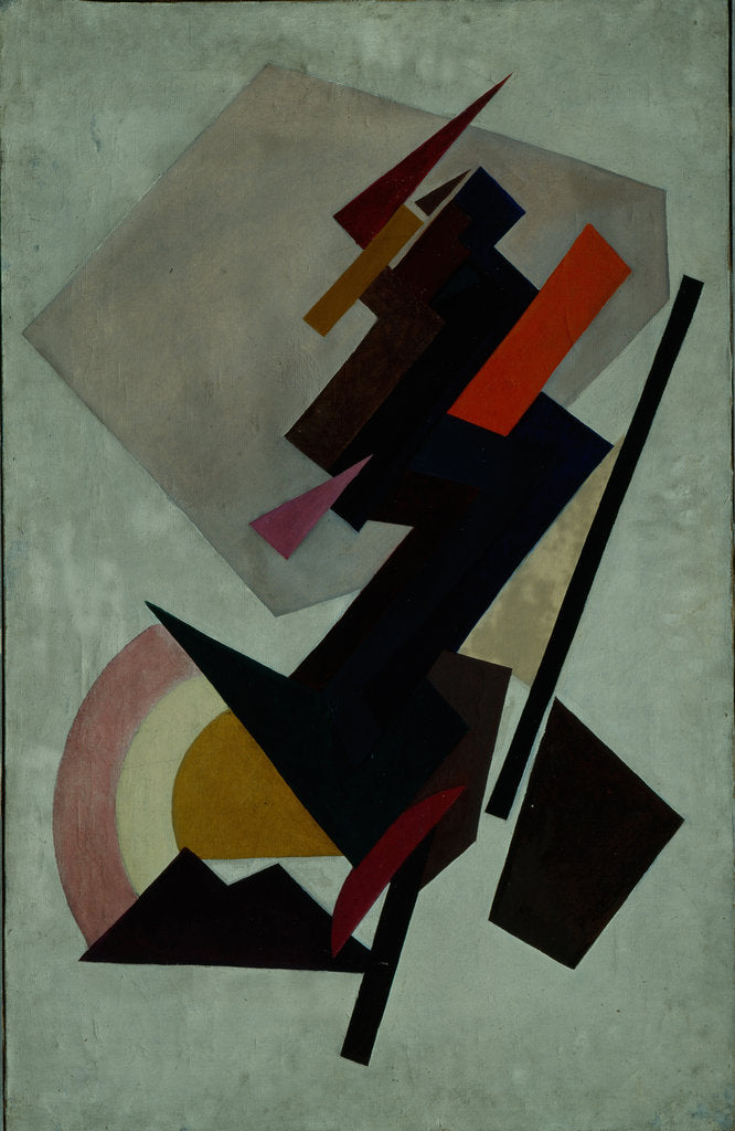 Detail of Abstracte composition. (Suprematism), 1910s by Olga Vladimirovna Rozanova