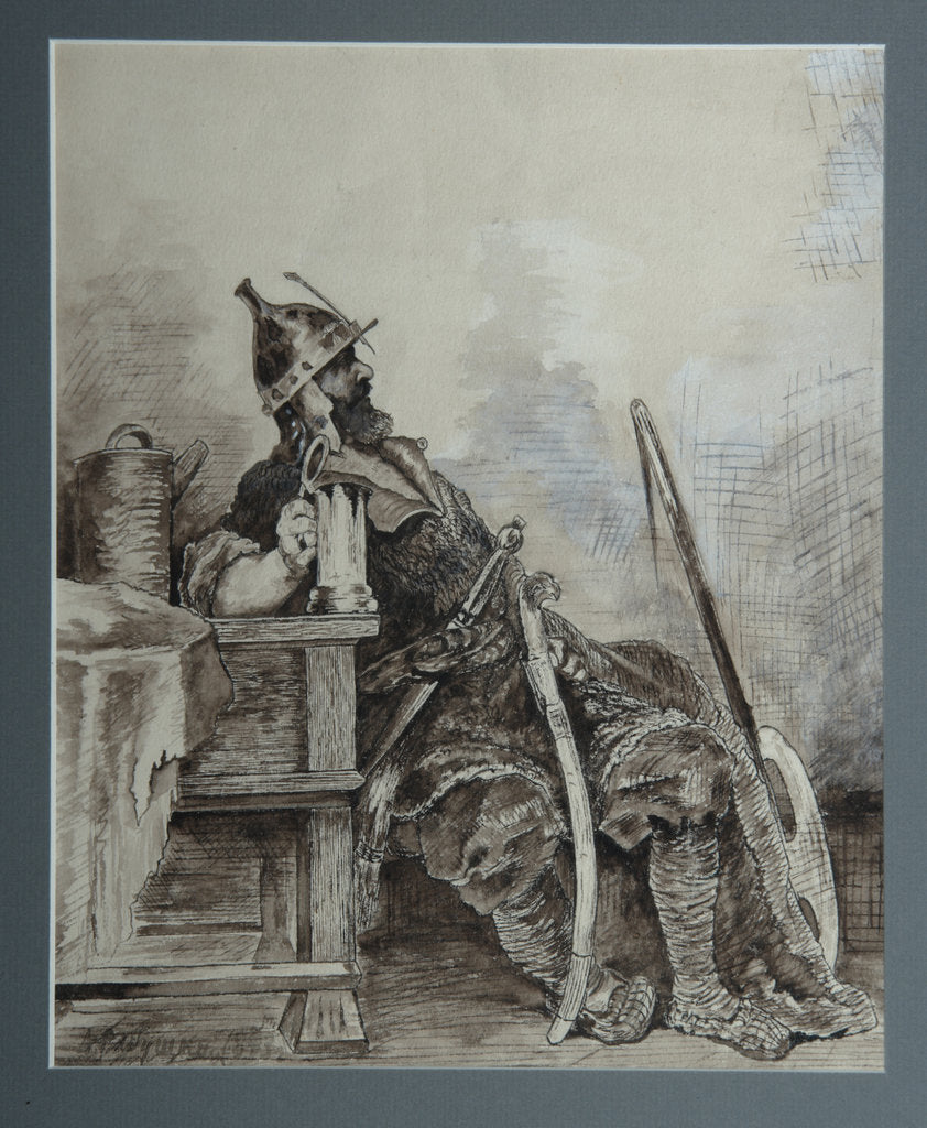 Detail of Bogatyr, 1893 by Andrei Petrovich Ryabushkin