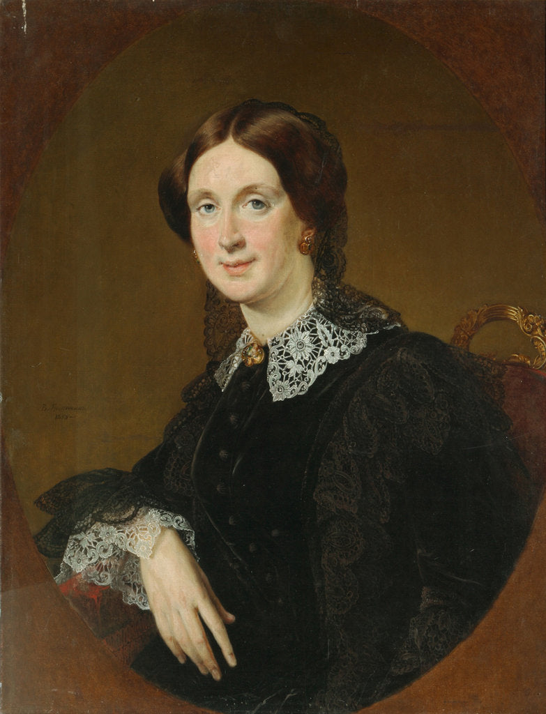 Detail of Portrait of N.I. Panina, 1855 by Vasili Andreyevich Tropinin