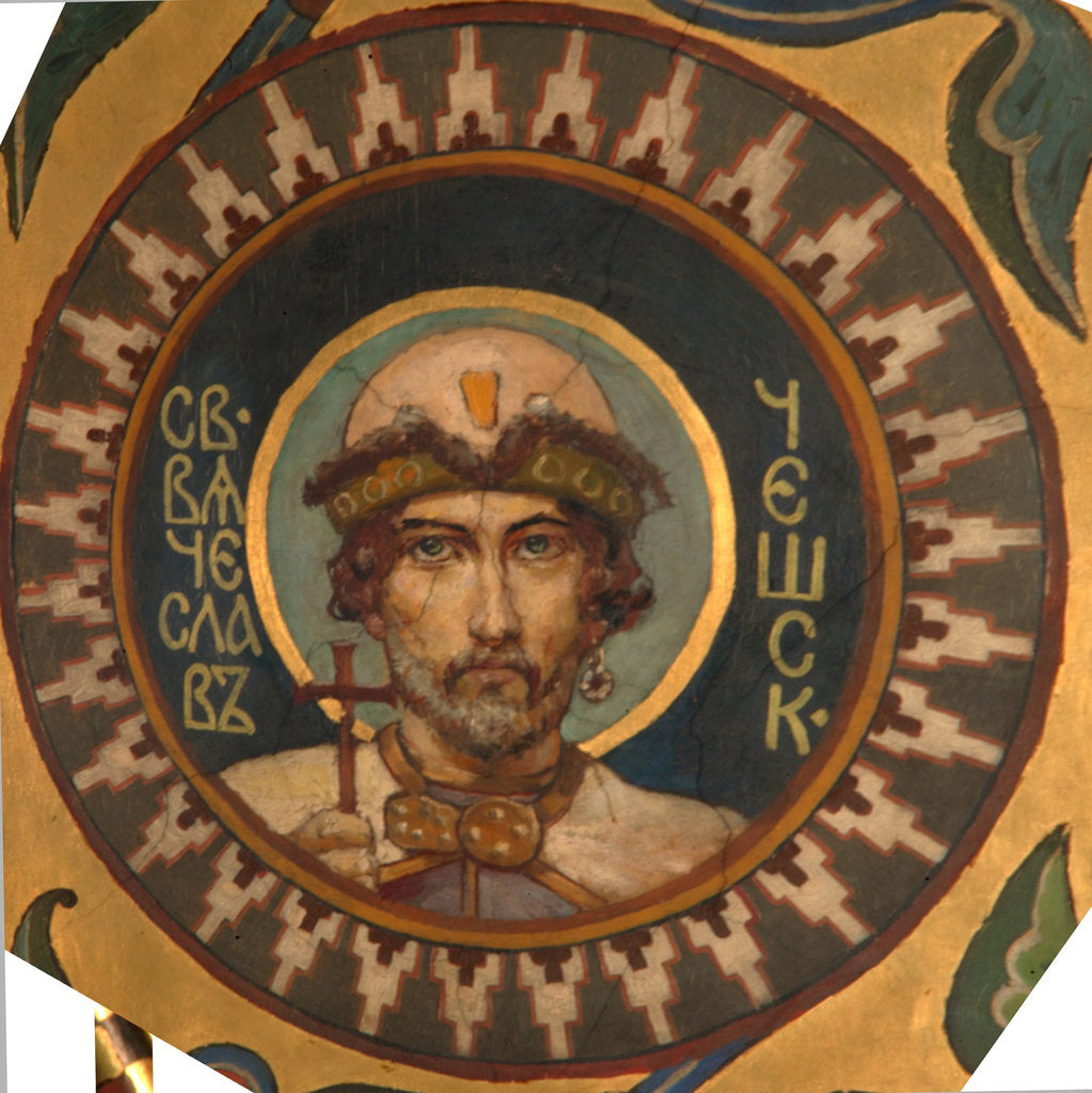 Detail of Saint Wenceslaus I, Duke of Bohemia, 1885-1896 by Viktor Mikhaylovich Vasnetsov