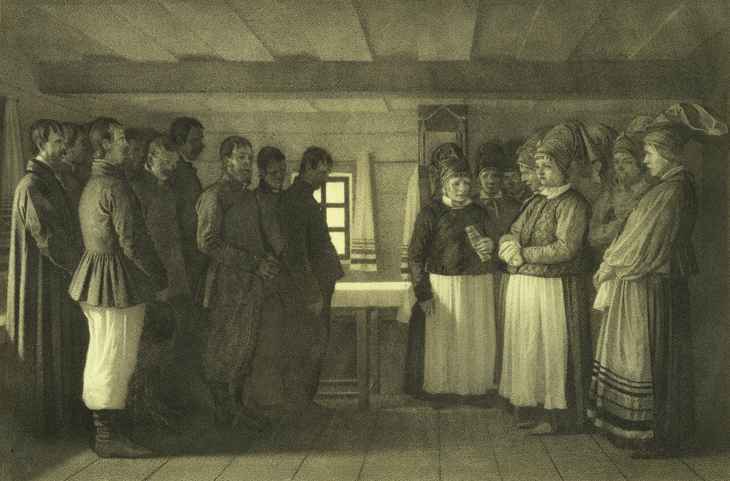 Detail of The Doukhobors praying, 1865 by Vasili Vasilyevich Vereshchagin