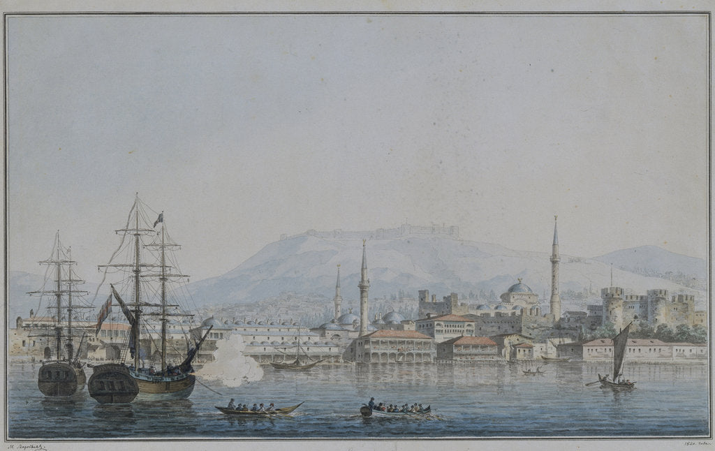 Detail of Smyrna, 1820 by Maxim Nikiphorovich Vorobyev