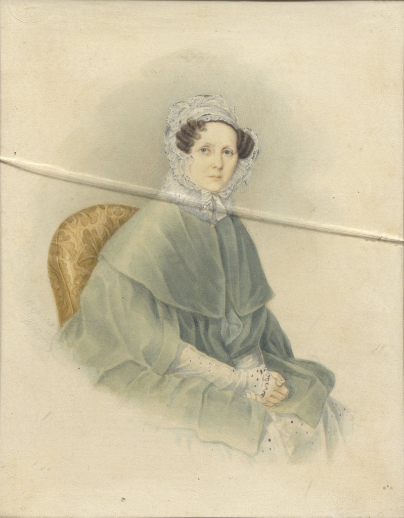 Detail of Portrait of Countess Natalia Pavlovna Stroganova, 1845 by Voronov