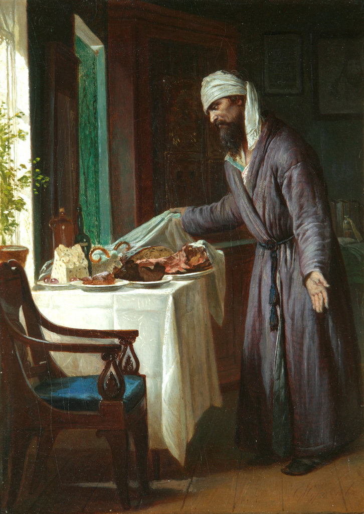 Detail of Morning Hangover, End of 19th cen by Firs Sergeevich Zhuravlev