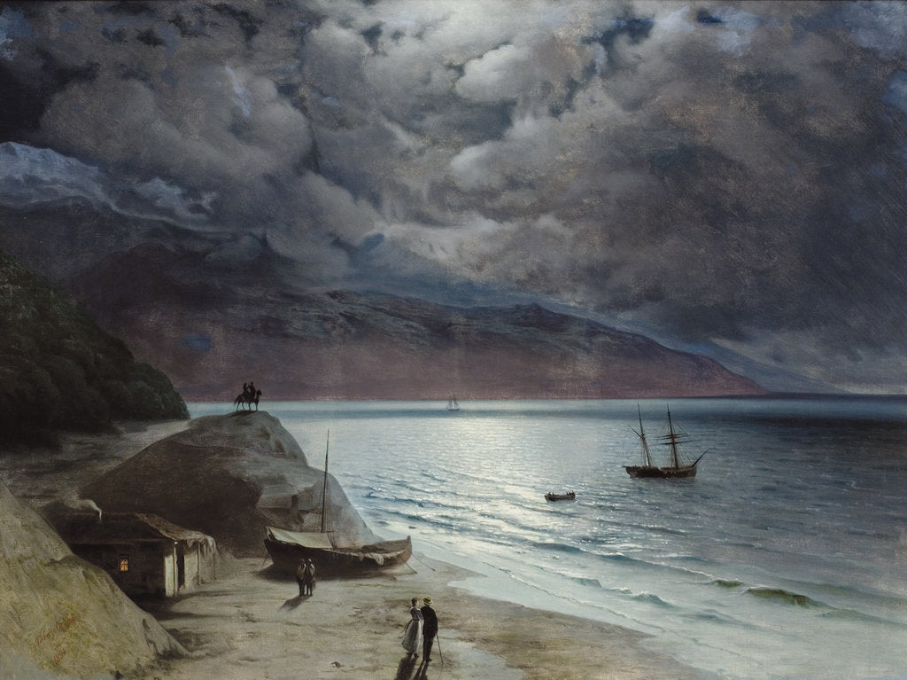 Detail of Night at Gurzuf, 1891 by Ivan Konstantinovich Aivazovsky
