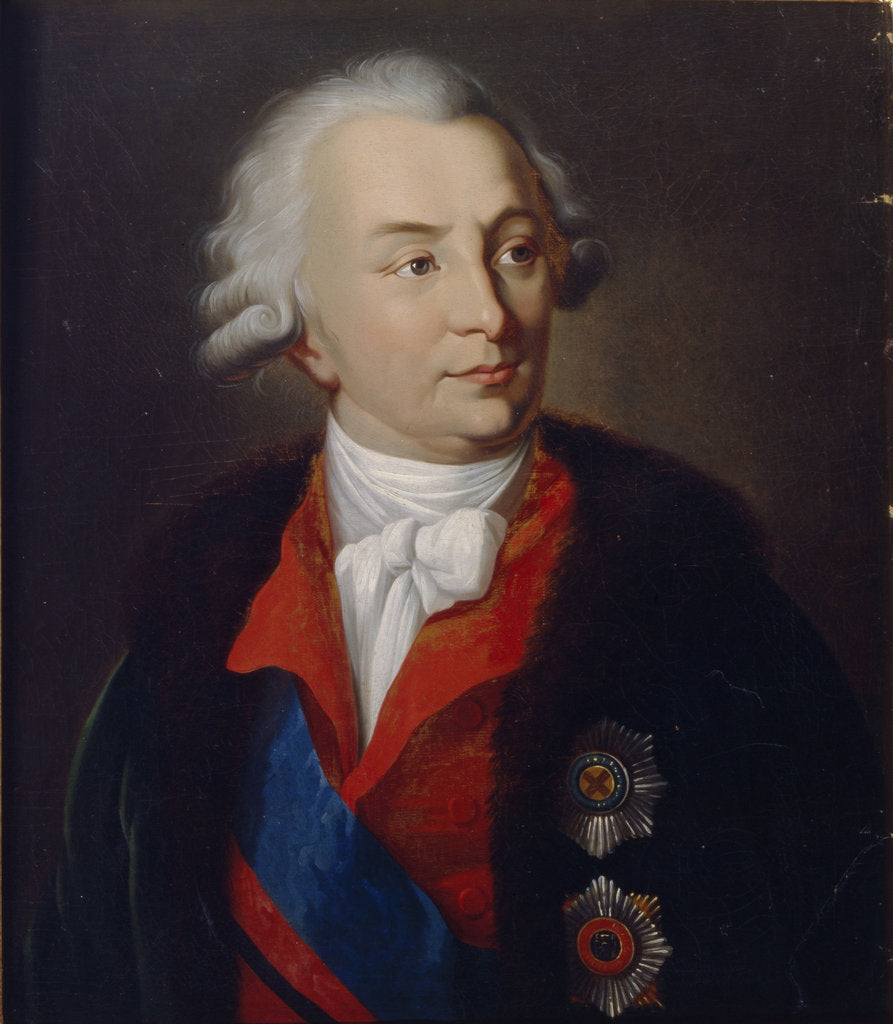 Detail of Portrait of the Count Ivan Ivanovich Shuvalov, 1810 by P.A. Alkin