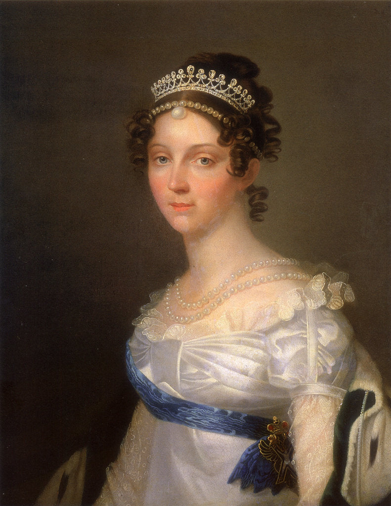 Portrait of Empress Elizabeth Alexeievna, Princess Louise of Baden, after 1806 by Anonymous