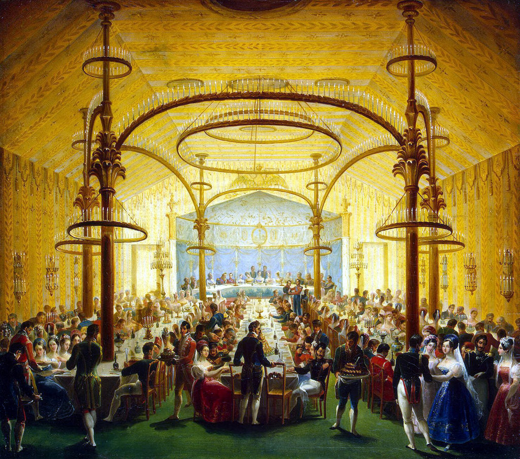 Detail of Ceremonial Dinner in Honour of the Moscow Governor-General Prince Dmitry Golitsyn, 1830s by Anonymous
