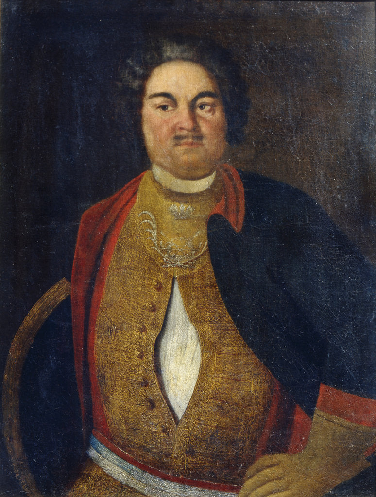 Detail of Portrait of Gavriil Ivanovich Davydov, Early 19th cen by Anonymous